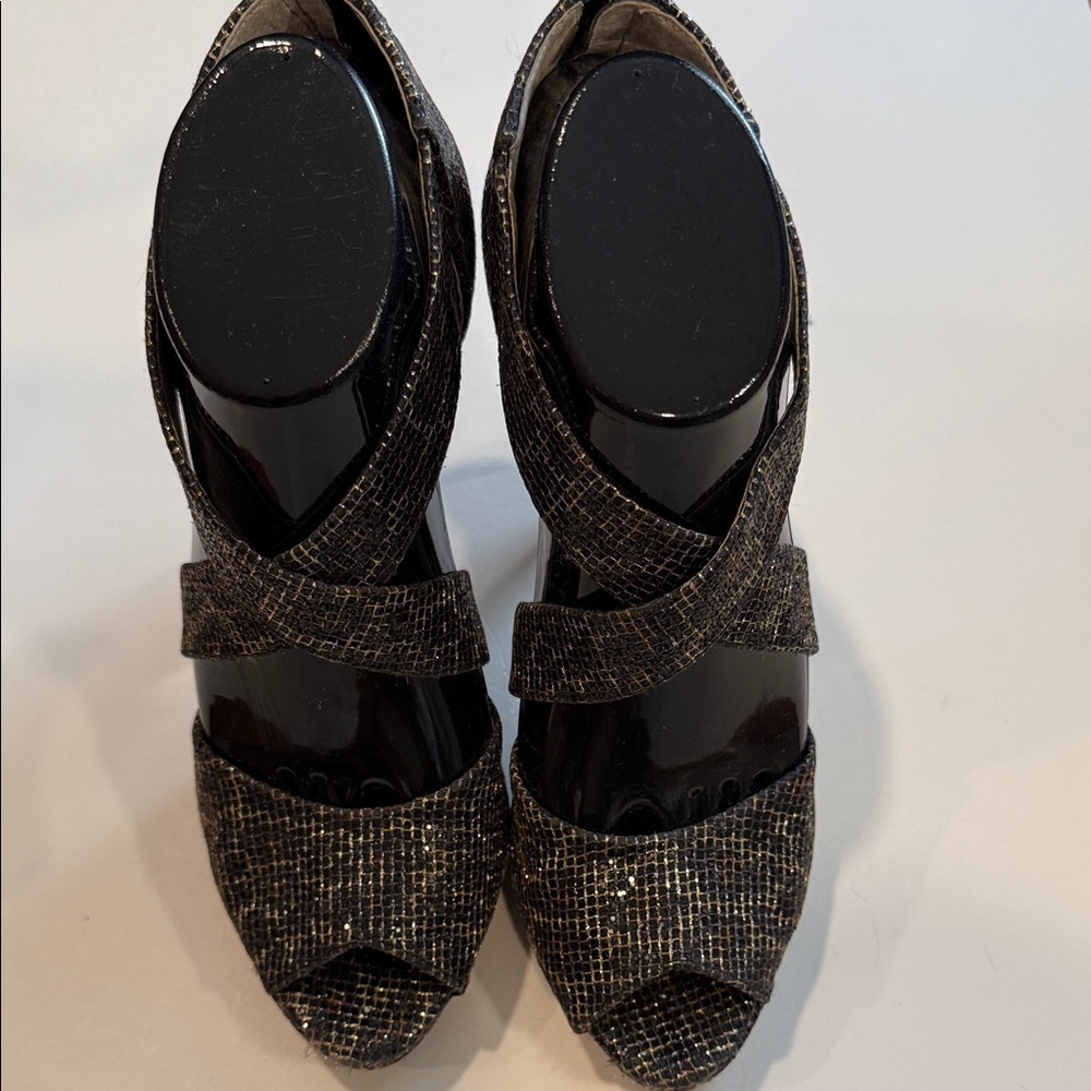On Sale Today!!! 
Michael Kors Black and Gold Heeled Boots